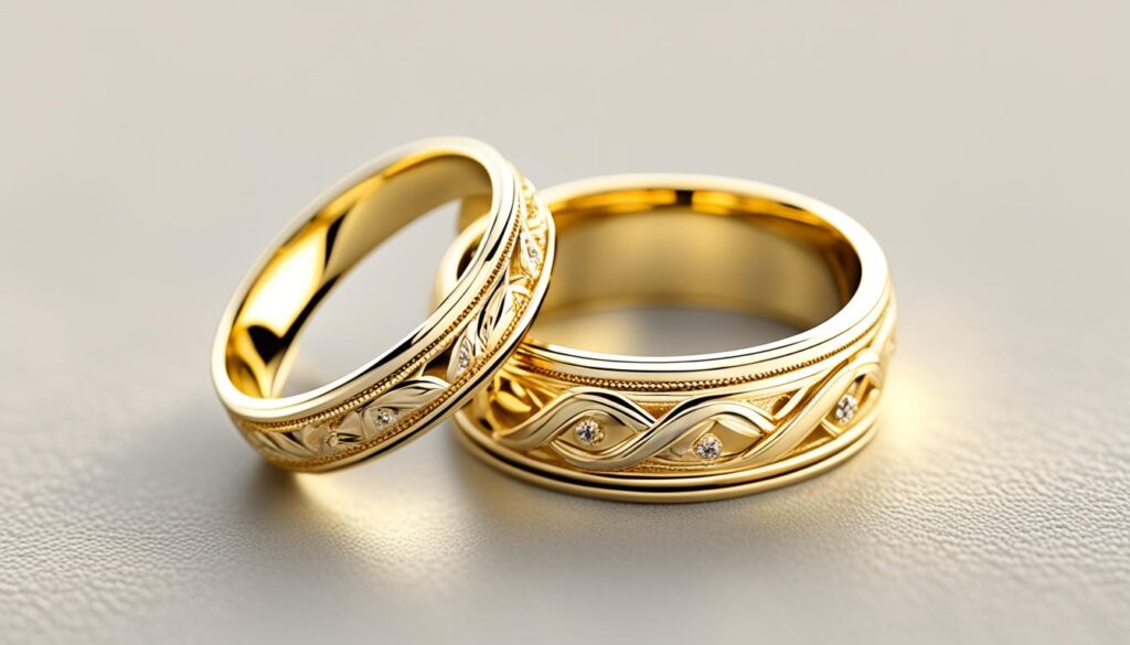 585er Gelbgold Eheringe