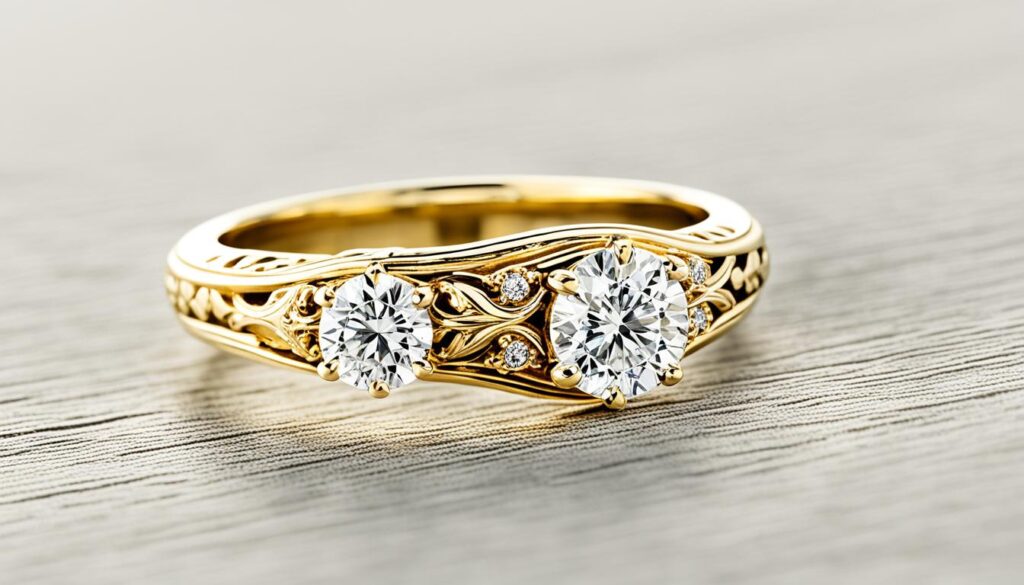 Gelbgold Vintage Eheringe
