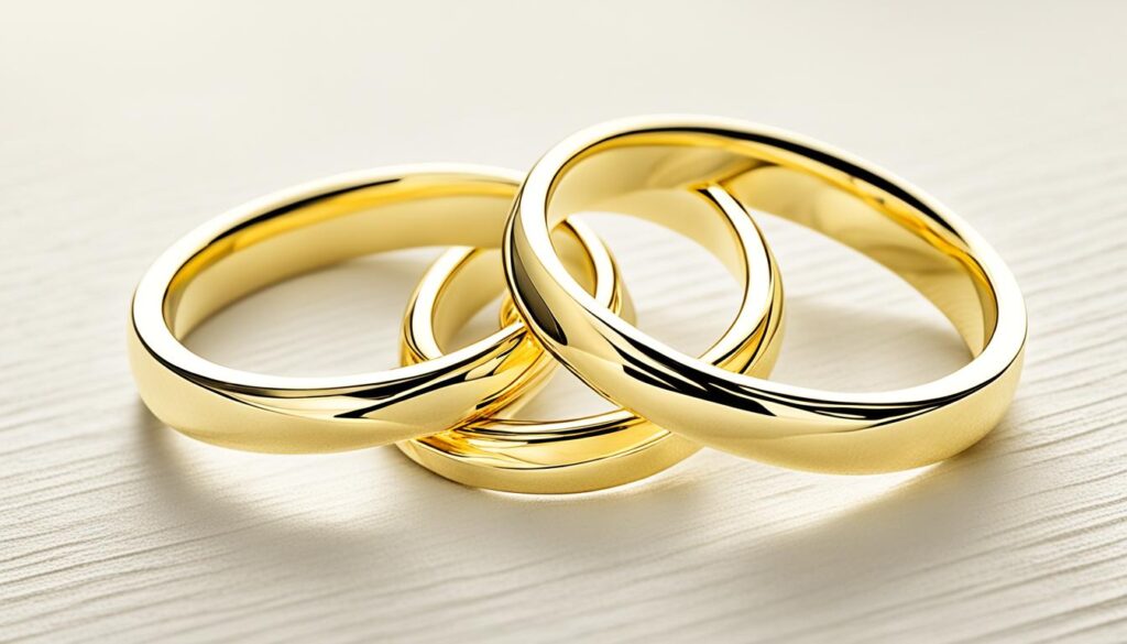 Gelbgoldene Trauringe