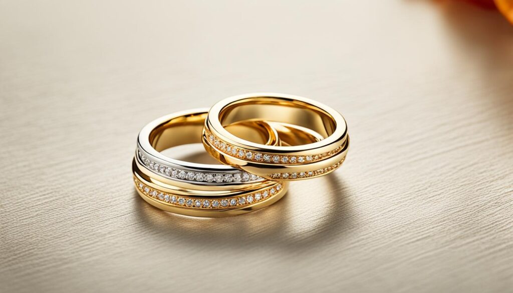 Goldene Eheringe