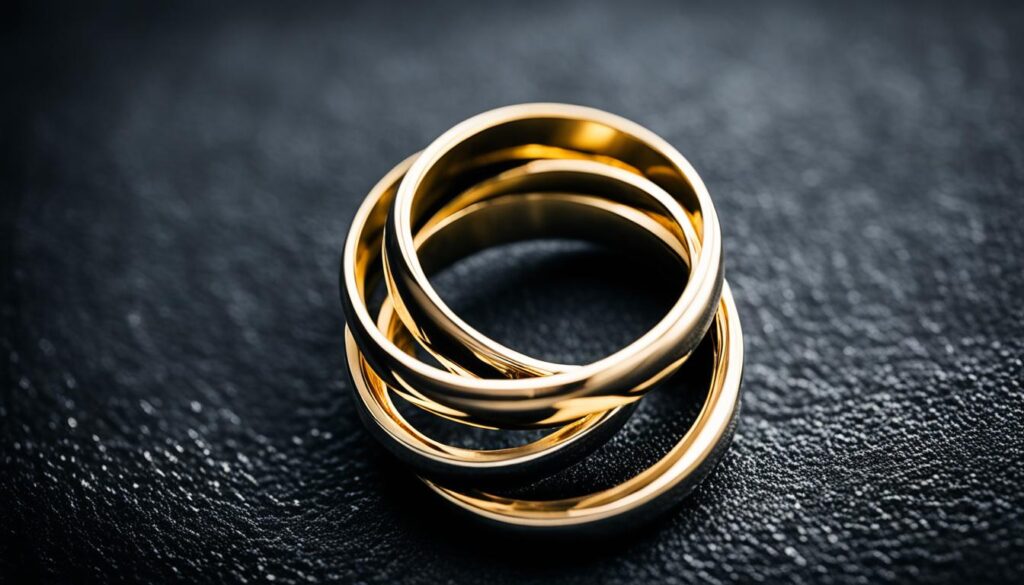 Goldene Eheringe