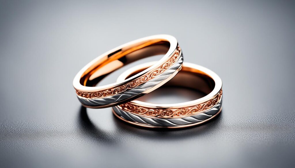 Rotgold Eheringe