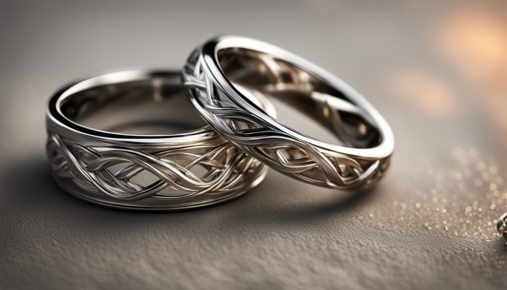 Silber Eheringe