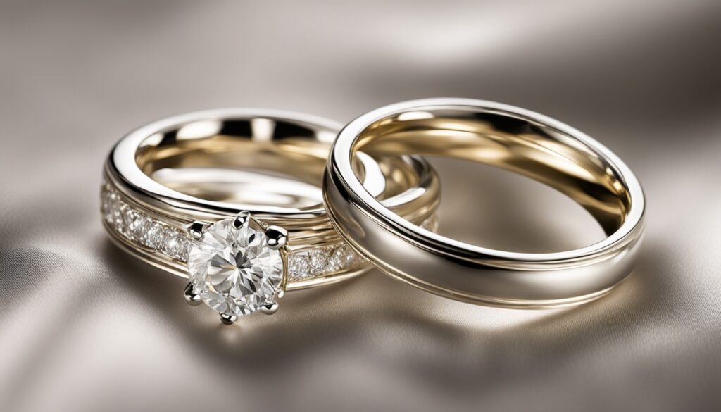 Weißgold Hochzeitsringe