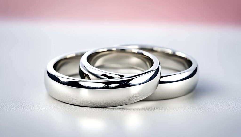klassische silber eheringe