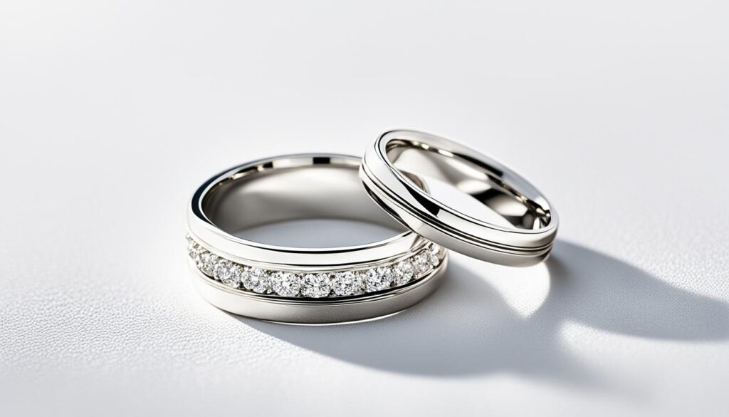 weißgold hochzeitsringe design
