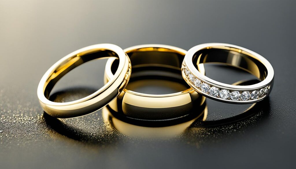 Goldene Eheringe
