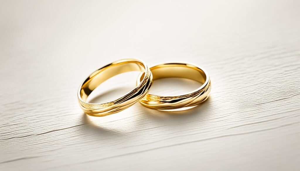 Goldene Eheringe