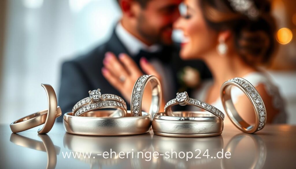 Moderne Trauringe aus Silber