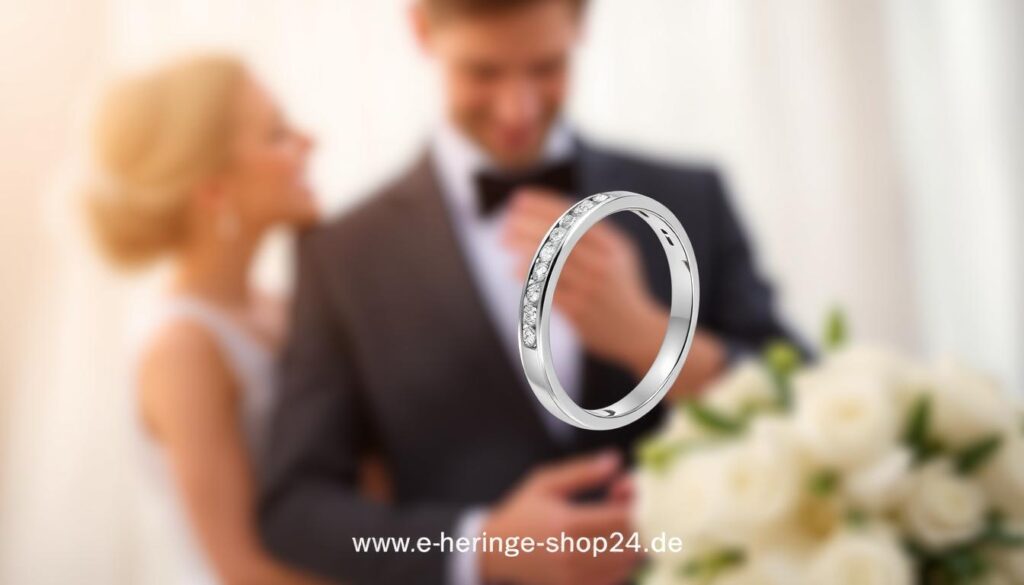 Schlichte weißgold Eheringe