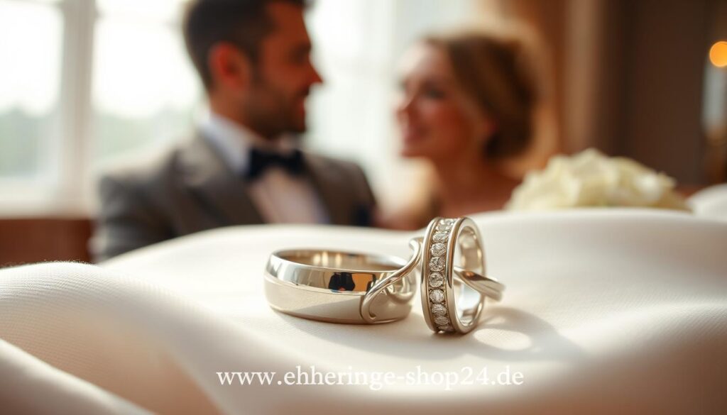 Silberne Eheringe