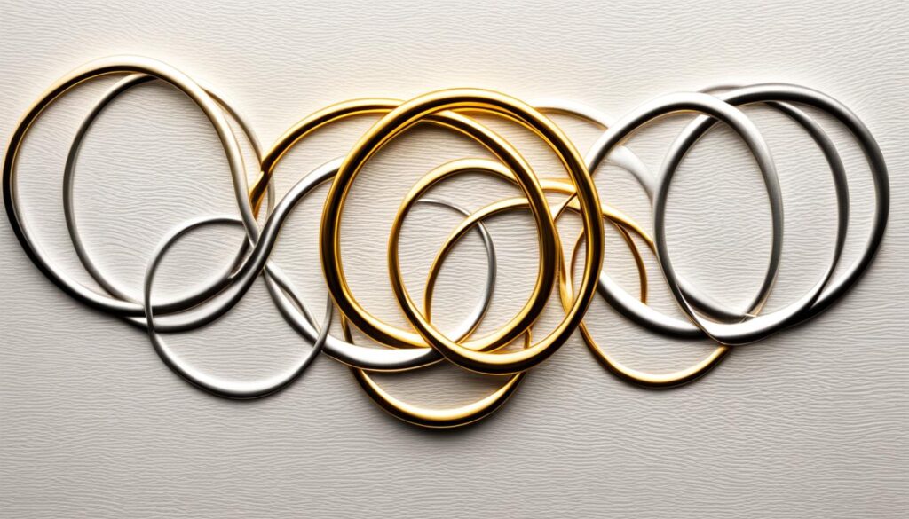 Verschiedene Goldlegierungen für Eheringe