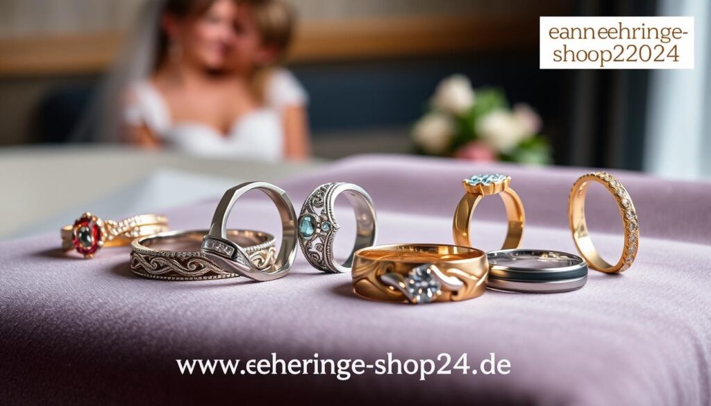 Verschiedene Materialien für Eheringe