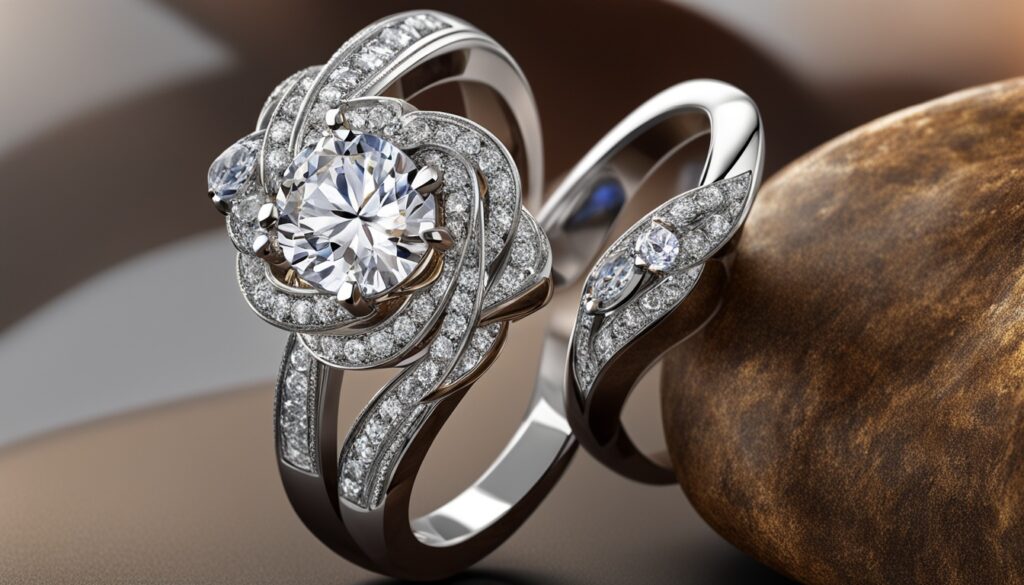 bicolor-ringe mit diamanten