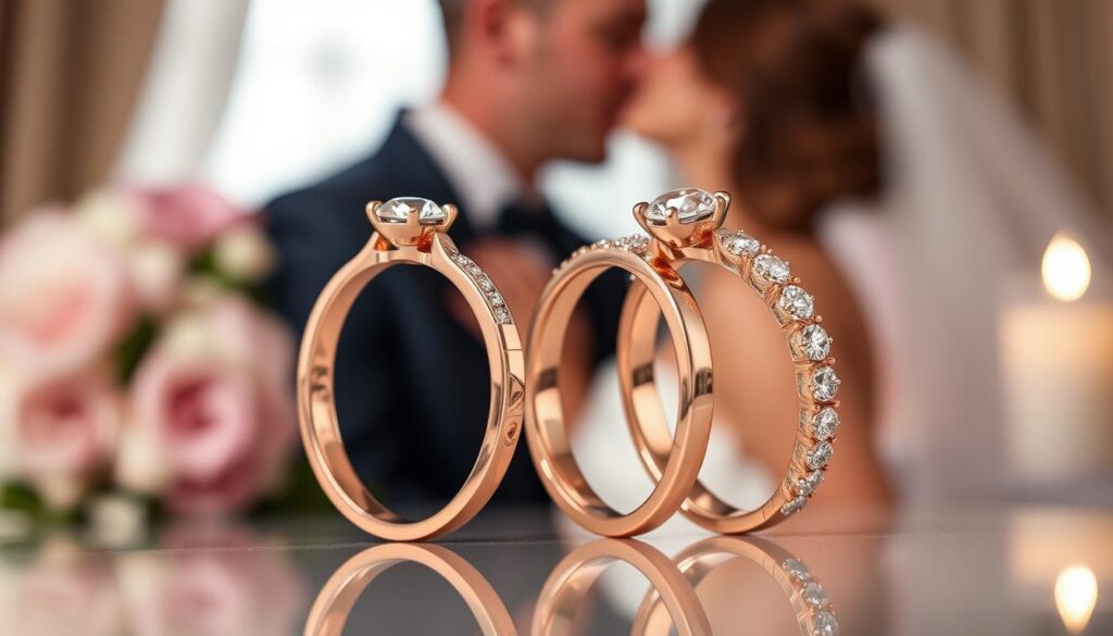 ringe mit diamanten für hochzeitspaare