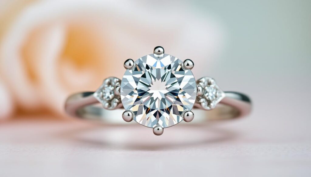 Diamantring im Rundschliff