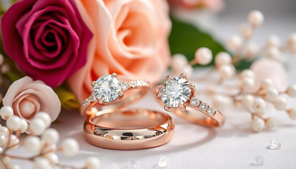Diamantringe rosegold