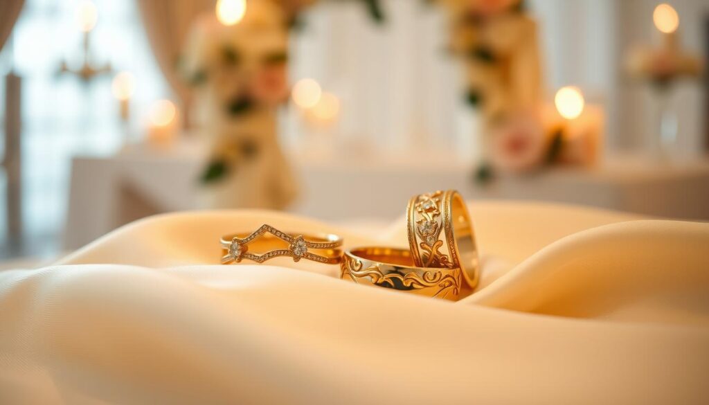 Elegante Eheringe aus Gold