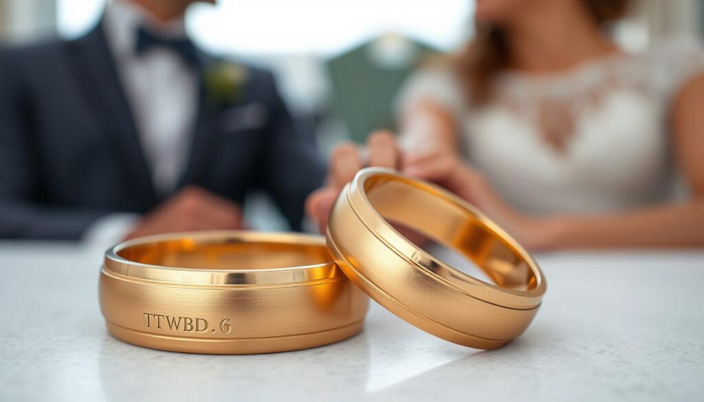 Gelbgold Trauringe eismatt