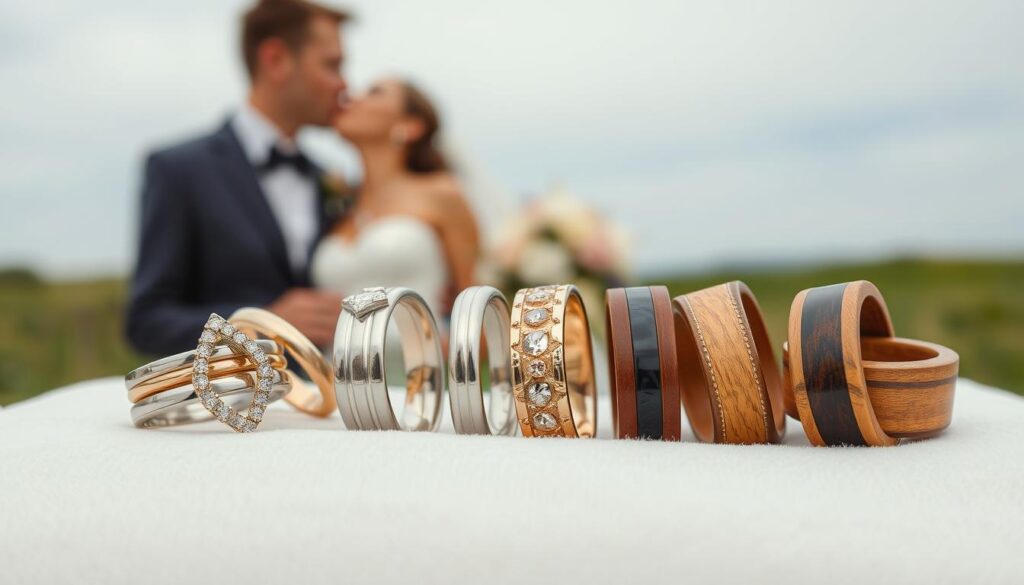 Ringe aus verschiedenen Materialien
