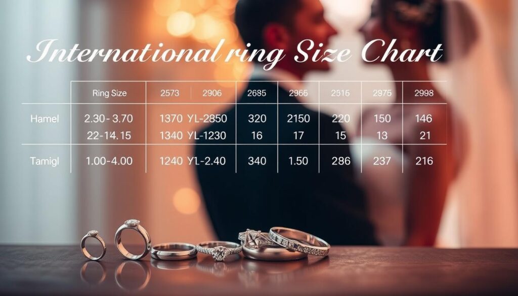 Ringgrößentabelle international