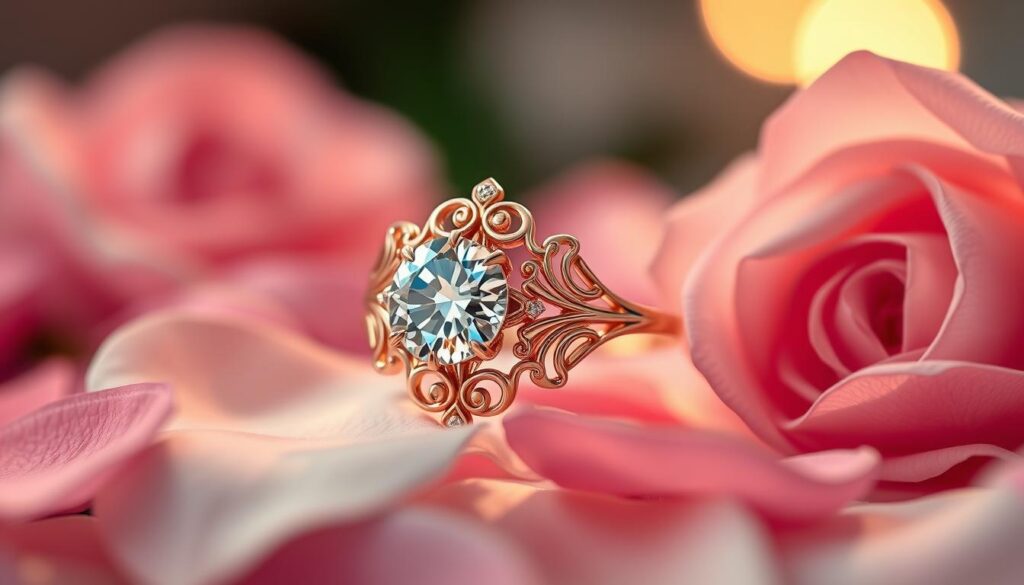 Rosegold Verlobungsring