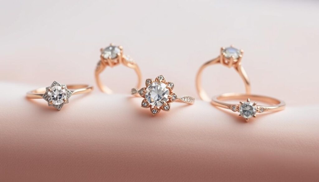 Rosegold Verlobungsringe
