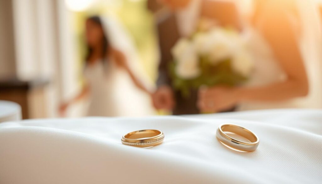Schlichte Trauringe in Gold