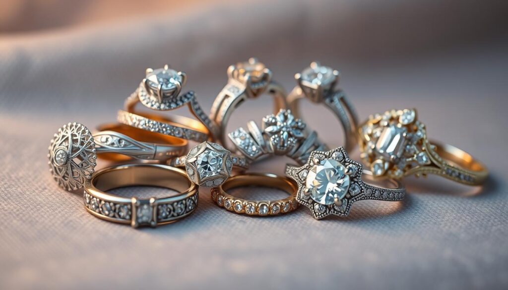 Verlobungsringe Silber und Gold