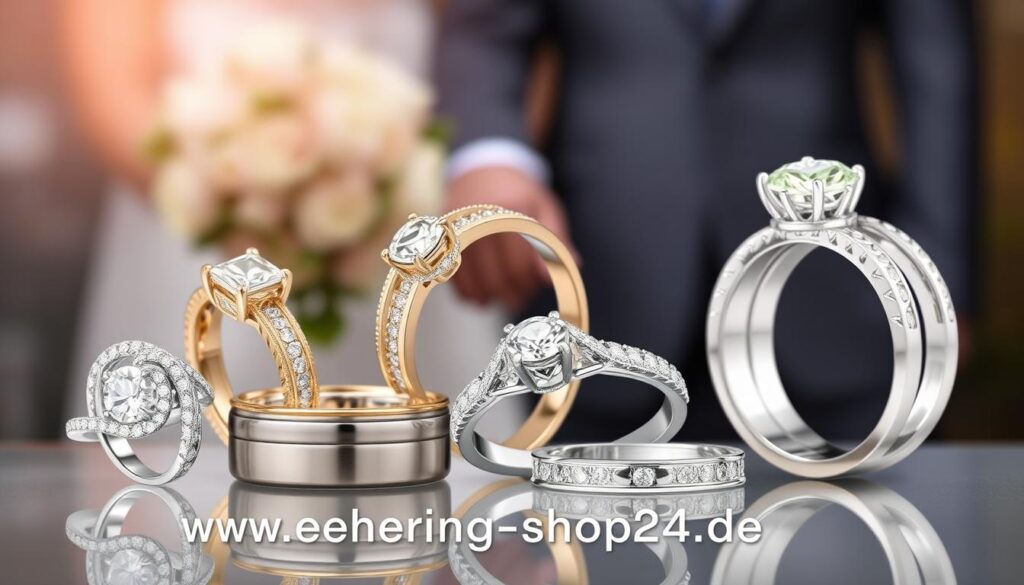 Verschiedene Eheringarten