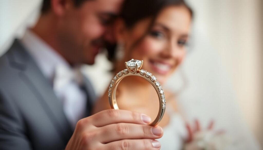 dünner ehering mit diamanten