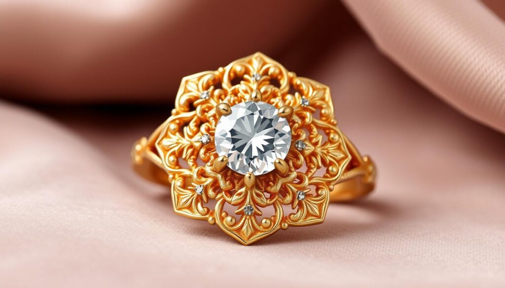 goldene verlobungsringe design