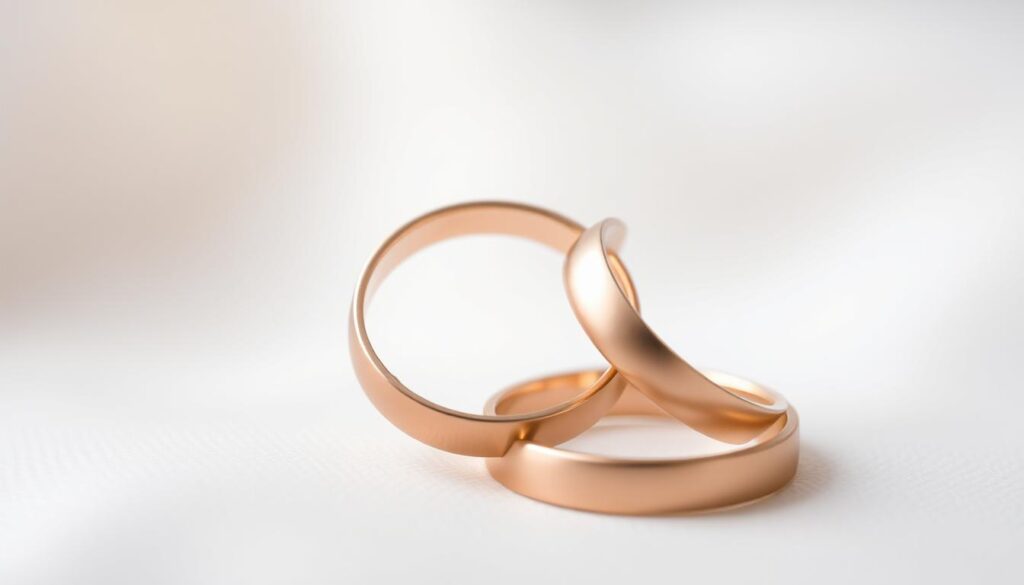 trauringe rosegold matt